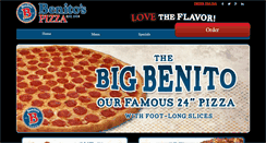 Desktop Screenshot of benitospizza.com